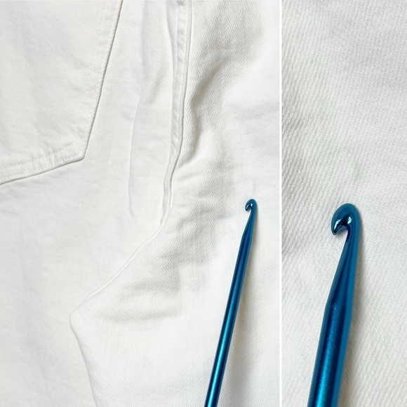 Madewell NWT Curvy Perfect Vintage Jeans 32 14 Tile White high rise waist retro - Picture 13 of 13